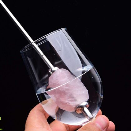 Gemstone & Stainless Steel Straws